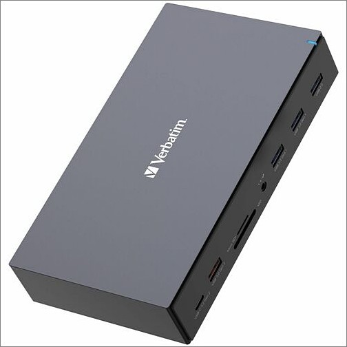 Verbatim 32172 Docking Stations Verbatim Usb-c Andtrade;pro Docking Station 17-in-1 - For Headset/speaker - Charging Capability - Memo 023942321729