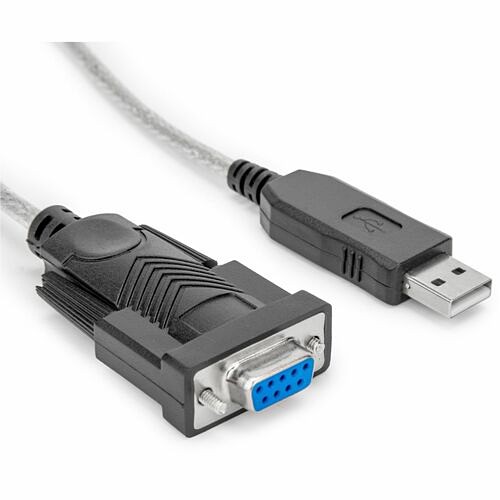 Rocstor Y10C700-B1 Cables Rocstor 6ft 1 Port Usb To Null Modem Rs232 Db9 Serial Dce Adapter Cable With Ftdi - 6 Ft Serial/usb  Y10c700b1 810136920512