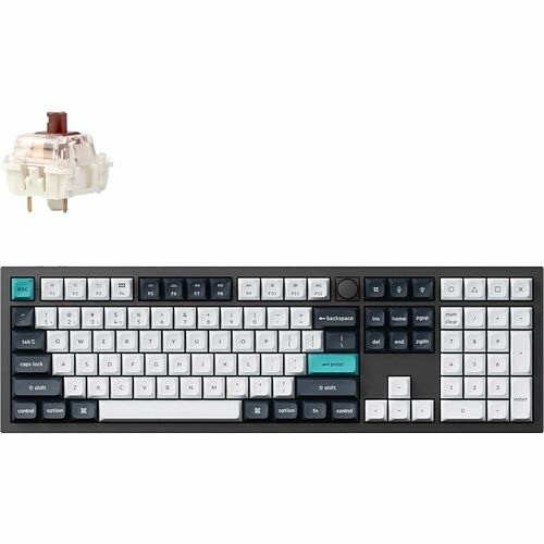 Keychron Q6M-M3 Keyboards & Keypads Keychron Kb Q6m-m3 Q6 Max Qmk Via Wireless Gateron Jupiter Brown Carbon Black Q6mm3 
