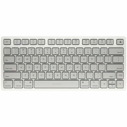 Cherry JK-7110US-25 Keyboards & Keypads Cherry Compact Multi-device Wireless Keyboard With Bt In Mac Layout - Wireless, Moonlight White, 3 B Jk7110us25 840183607562