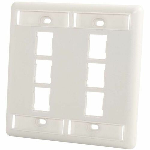 C2g 403HDJ26-13 Faceplates & Mounting Boxes Ortronics Faceplate - 6 X Socket(s) - 2-gang - Wall Mount - Fog White (403hdj26-13) 403hdj2613 662875036296