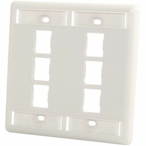 C2g 403HDJ26-00 Faceplates & Mounting Boxes Ortronics Faceplate - 6 X Socket(s) - 2-gang - Wall Mount - Black (403hdj26-00) 403hdj2600 662875036289