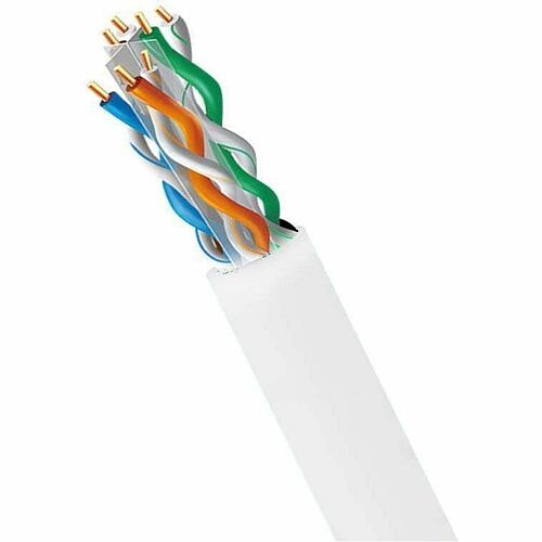 4xem 4XCAT61000RWH Cables 1000ft Cat6 Pure Copper Riser Bulk Cable - White 841567004694