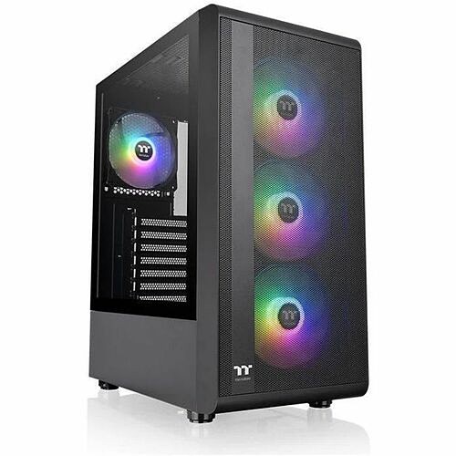 Thermaltake CA-1X2-00M1WN-01 Computer Cases S200 Plus Tg Argb Mid Tower Chassis Ca1x200m1wn01 841163087756