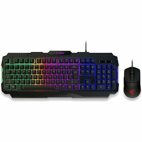 Msi FORGEGK100C Keyboard & Mouse Combos Msi Forge Gk100 Gaming Keyboard And Mouse - Usb 2.0 Cable Keyboard - Usb 2.0 Cable Mouse - Optical - 6 824142348840