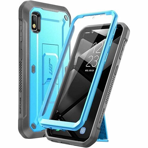 I-Blason GXYA10EUBPSPBL Carrying Cases Supcase Unicorn Beetle Pro Rugged Carrying Case (holster) Samsung Galaxy A10e Smartphone - Blue - Im 843439128620