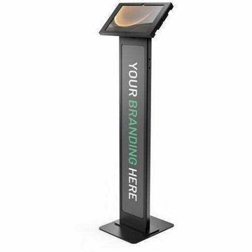 Maclocks 140B124GAPXB Miscellaneous Kits Galaxy Tab S9+/s9fe+ 12.4in Apex Enclosure Brandable Floor Stand Black (140b124gapxb) 810157340818