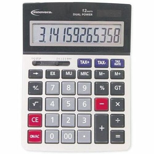 Innovera 15975 Calculators Innovera Simple Calculator - 4 Functions - Extra Large Display, Easy-to-read Display, Angled Display IVR15975 50686024159716