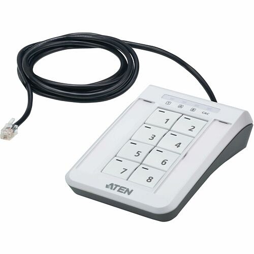 Aten 2XRT-0021G Miscellaneous Devices Aten Desktop Kvm Remote Port Selector With Keypad - 4.4" Width X 1.4" Height X 3" Length - Plastic - 2xrt0021g 672792015809