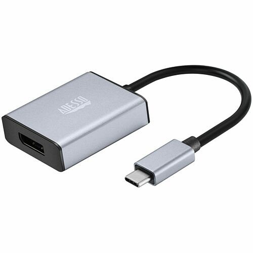 Adesso AUH-5030 Connector Adapters Adesso Usb-c To Display Port Adapter - 1 X Usb Type C - Male - 1 X Displayport 1.2 Digital Audio/vid Auh5030 783750013345