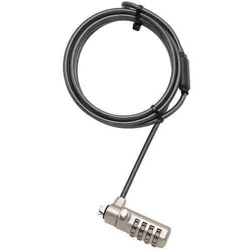 4xem 4XLAPLOCKENOTAA Cable Locks 4xem Noble Wedge Slot Laptop Combination Lock - Taa Compliant - Resettable - 4-digit - Combination L 841567005196