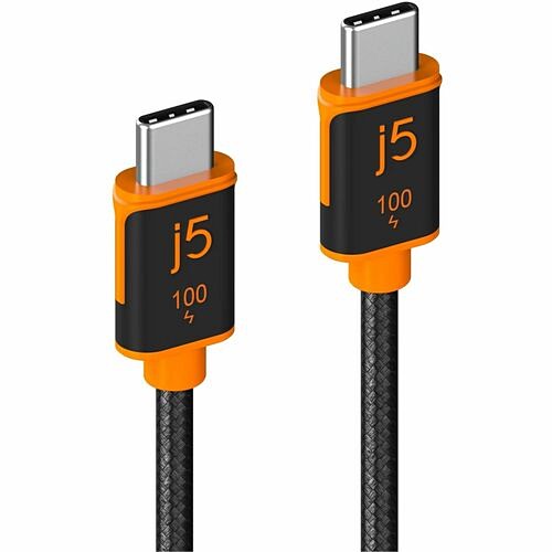 J5create JUCX25L18 Cables J5create Usb-c 100w Sync And Charge Cable - 5.91 Ft Usb-c Data Transfer Cable For Tablet, Smartphone,  847626006098