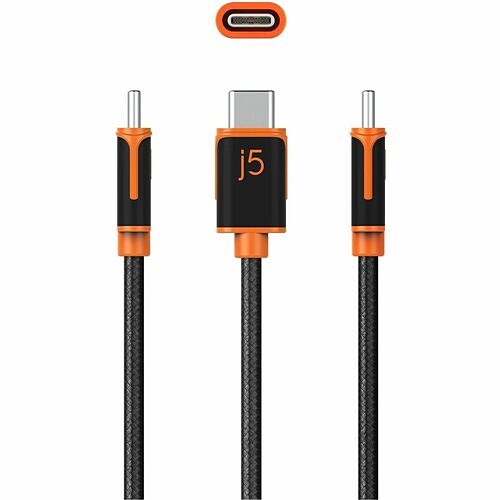 J5create JUCX24 Cables J5create Jucx24 Usb-c Data Transfer Cable - 6 Ft Usb-c Data Transfer Cable For Usb Device, Tablet, P 847626003790