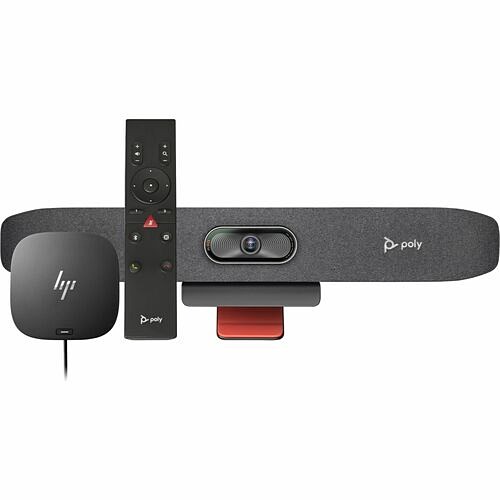 Poly 9U3U1AA Uncategorized Poly Studio R30 Usb Video Bar And Bt Remote With Hp Usb-c Dock G5 (aba) (9u3u1aa) 0198122178049