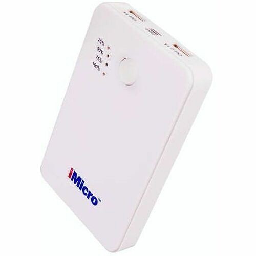 Imicro PB-IM5000W Power Banks Pb-im5000w 5000mah Lithium Polymer Battery Power Bank (white) Pbim5000w 841106101327