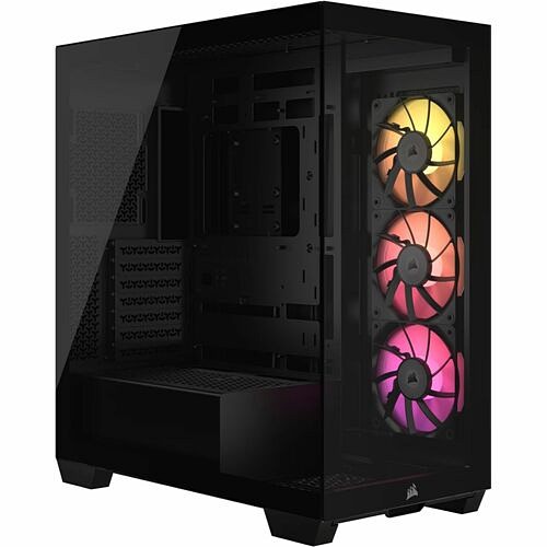 Corsair CC-9011280-WW Computer Cases Corsair Icue Link 3500x Rgb Mid-tower Pc Case - Mid-tower - Black - Tempered Glass - 3 × 120mm Fan(s Cc9011280ww 840006688389