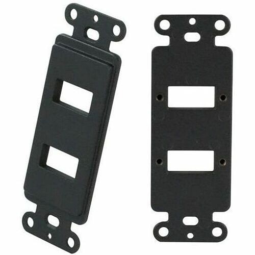 Enet Components MOFO-PT-WD2B Faceplates & Mounting Boxes Nsi Faceplate Insert - 2 X Total Number Of Socket(s) - Wall Mount - Black - Metal - 1 X Hdmi Port(s) Mofoptwd2b 816927026531