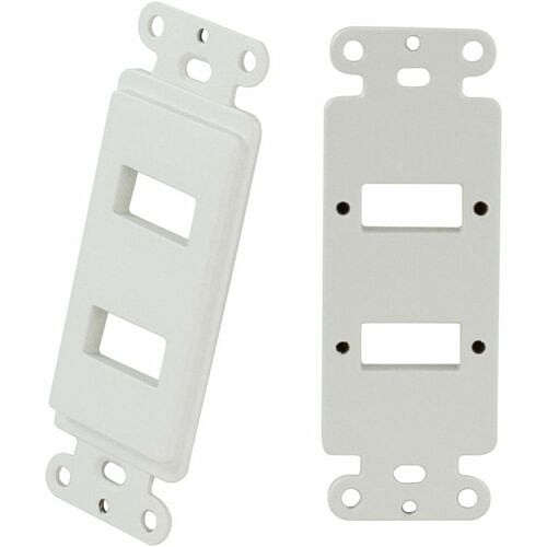 Enet Components MOFO-PT-WD2W Faceplates & Mounting Boxes Techlogix Networx Faceplate - 2 X Total Number Of Socket(s) - Wall Mount - White - Aluminum (mofo-pt Mofoptwd2w 816927026517