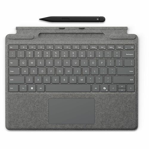 Microsoft 8X6-00214 Miscellaneous Kits Microsoft Surface Pro Keyboard Syst - Cover With Slim Pen 2 Platinum (8x6-00214) 8x600214 196388357512