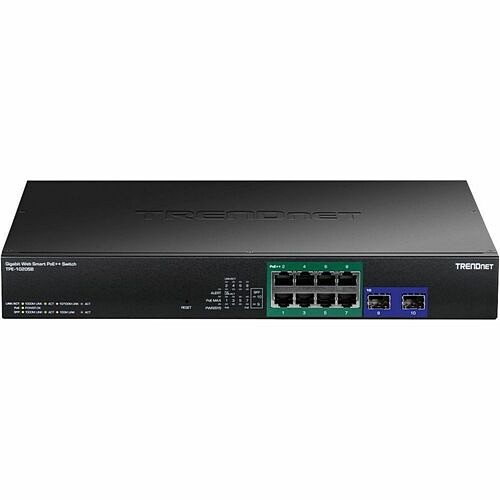 Trendnet TPE-1020SB Switches & Bridges Trendnet 10-port Gigabit Web Smart Poe++ Switch - 8 Ports - Gigabit Ethernet - 10/100/1000base-t, 10 Tpe1020sb 710931162851