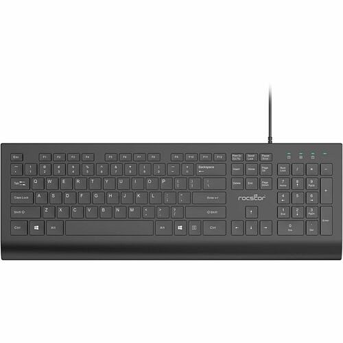 Rocstor Y10P023-B1 Keyboards & Keypads Rocstor Premium K10 Usb Wired Keyboard - 104 Key Function - Cable Connectivity - Usb Type A Interfac Y10p023b1 810136920628