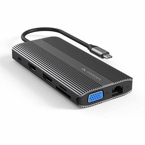 Axiom Memory 12N1CHD90W-AX Docking Stations 12-in-1 Usb-c Multiport Hub W/ 90w Usb-c Adapte - Axiom 12-in-1 Usb-c Multiport Hub Adapter W/ 90w U 12n1chd90wax 198105012087