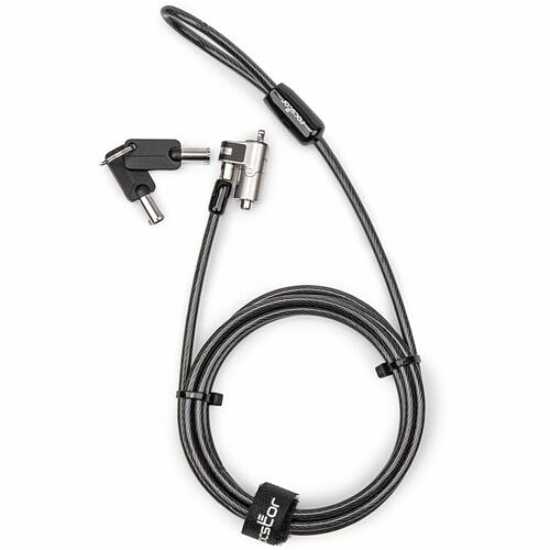 Rocstor Y1RB031-B1 Cable Locks Rocstor W24 Slim Keyed Security Laptop Lock For Noble Wedge Slots - Keyed Lock - Plastic, Carbon Ste Y1rb031b1 810136921861