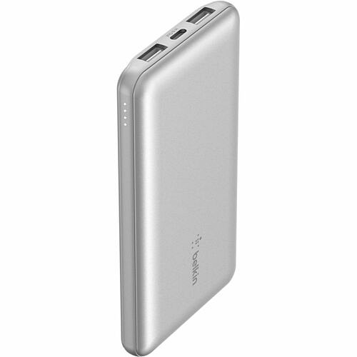 Belkin BPB011BTSL Power Banks Belkin 15w 3-port Usb Power Bank - 10k Mah - 2xusb-a (12w), 1xusb-c (15w) - Portable Charger - W/ Us 745883881192
