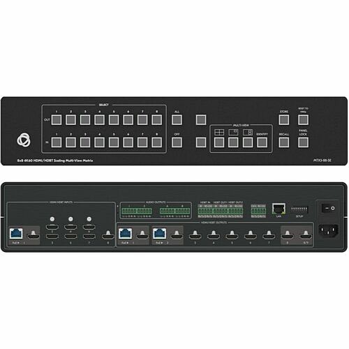 Kramer Electronics MTX3-88-SE System Selectors Kramer 8x8 Seamless Multi-viewer Matrix - 9 X Inputs - 15 X Outputs - Audio Line Out - 8 X Hdmi In - Mtx388se 