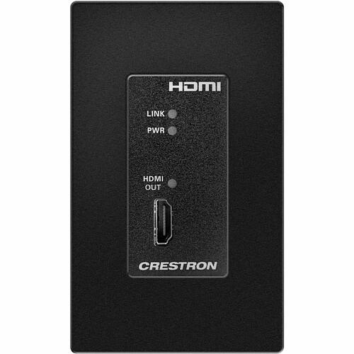 Crestron 6511812 Video Consoles/Extenders Crestron Dm Lite 4k60 4:4:4 Receiver For Hdmi Signal Extension Over Catx Cable, Wall Plate, Black -  