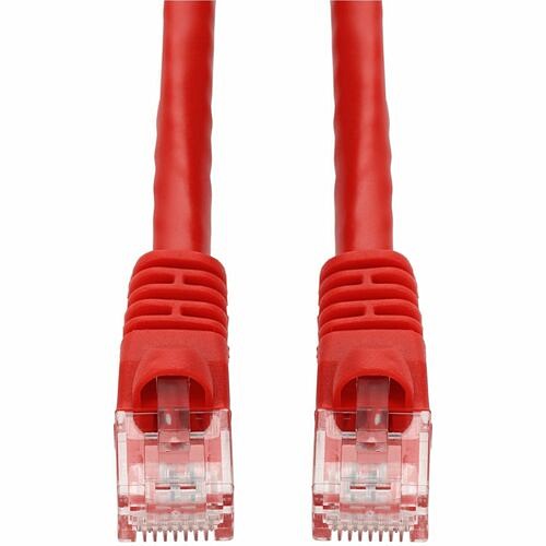 Addon ADD-18FCAT6A-RD Cables Addon 18ft Red Cat 6a Pvc Ethernet Cable Snagless Bubble Boot Rj-45 M/m - 18 Ft Category 6a Network  Add18fcat6ard 195285852458