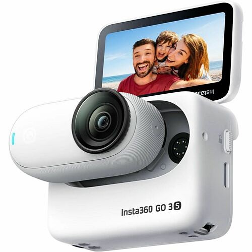Insta360 CINSAATA_GO3S06 Camcorders Insta360 Camera Cinsaata_go3s06 Go 3s Standard Edition Arctic White 64g Retail Cinsaatago3s06 842126106910