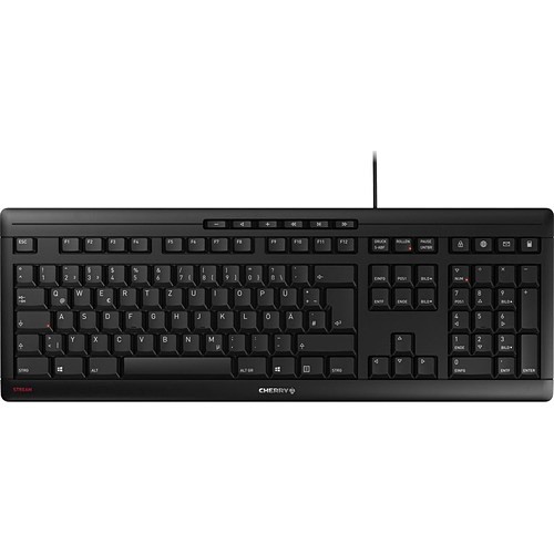 Cherry JK-8500FR-2 Keyboards & Keypads Cherry Stream Keyboard, Corded, Black French (jk-8500fr-2) Jk8500fr2 840183604349