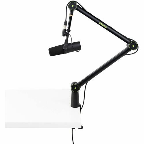Gator Case SH-BROADCAST1 Stands & Cabinets Gator Cases Shure Deluxe Articulating Desktop Mic Boom Stand - 4.41 Lb Load Capacity - 2.10" Height  Shbroadcast1 716408562810