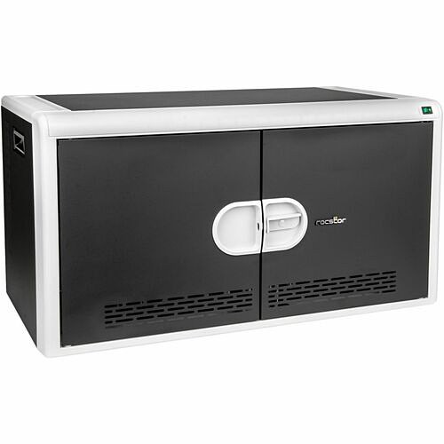 Rocstor VT0022-S1 Carts & Dollies Rocstor Volt Volt C14 Pre-wired65 Charging Cart - Steel - 16.10" Width X 30" Depth X 16.20" Height - Vt0022s1 810136921823