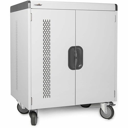 Rocstor VT0017-S1 Carts & Dollies Rocstor Volt Charging Cart - 3 Shelf - Push Handle Handle - 4 Casters - Steel - 30" Width X 25.10" D Vt0017s1 810136921779