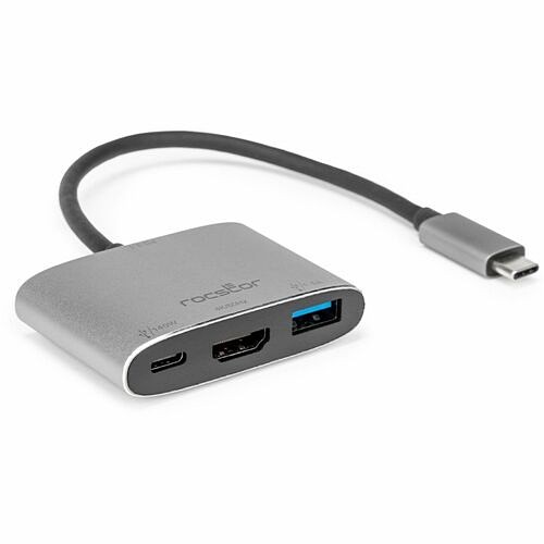 Rocstor Y10A321-S1 Docking Stations Rocstor Type-c To Hdmi/usb-a/type-c Data Or Pd3.1 Charging - For Monitor/projector/notebook - Chargi Y10a321s1 810136920932