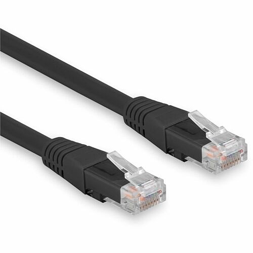 Rocstor Y10C800-BK Cables Rocstor 2ft (0.6m) Black Cat6 Utp Patch Cable Ul Certified - 2 Ft Category 6 Network Cable For Secur Y10c800bk 810136921519