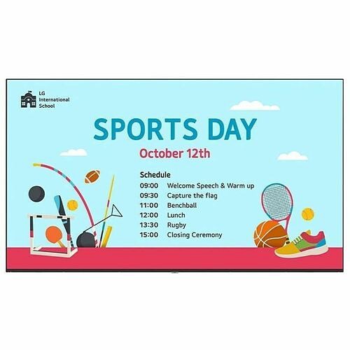 Lg 43UM340E0UZ Digital Signage Systems Lg 43um340e0uz Digital Signage Display - 43" Lcd - In-plane Switching (ips) Technology - 16 Hours/ 7 195174072042