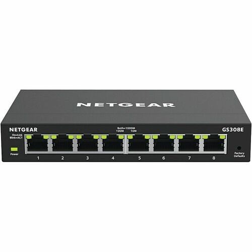 Netgear GS308E-400NAS Switches & Bridges Netgear Gs308e Ethernet Switch - 8 Ports - Manageable - Gigabit Ethernet - 10/100/1000base-t - 3 Lay Gs308e400nas 606449170054
