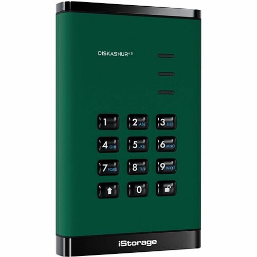 Istorage_kanguru IS-DA3-256-SSD-4000-GN Hard Drives Istorage Diskashur3 4 Tb Portable Solid State Drive - 2.5" External - Green - Taa Compliant - Printe Isda3256ssd4000gn 