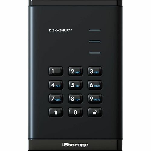 Istorage_kanguru IS-DA3-256-5000-B Hard Drives Istorage Diskashur3 5 Tb Portable Hard Drive - 2.5" External - Black - Taa Compliant - Printer, Scan Isda32565000b 810111422680