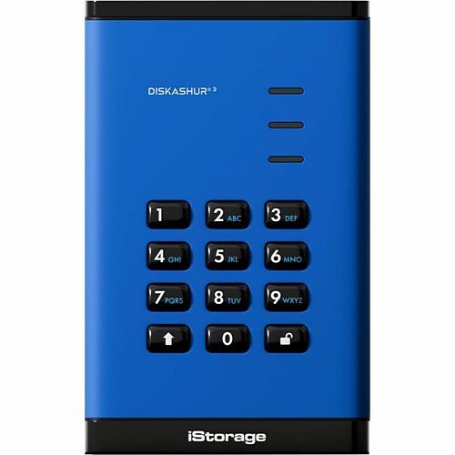 Istorage_kanguru IS-DA3-256-SSD-16000-BE Hard Drives Istorage Diskashur3 16 Tb Portable Solid State Drive - 2.5" External - Blue - Taa Compliant - Printe Isda3256ssd16000be 