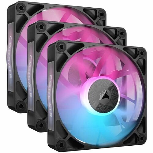 Corsair CO-9051018-WW Processor/Case Fans Corsair Icue Link Rx120 Rgb 120mm Pwm Fan Triple Starter Kit - 4.72" Maximum Fan Diameter - 3 X Fan( Co9051018ww 840006680925