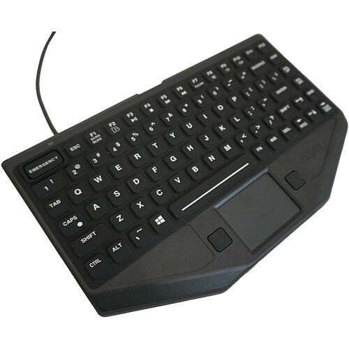 Havis KB-1001 Keyboards & Keypads Havis Rugged Keyboard With Emergency Key - Cable Connectivity - Usb Type A Interface - 83 Key - Emer Kb1001 