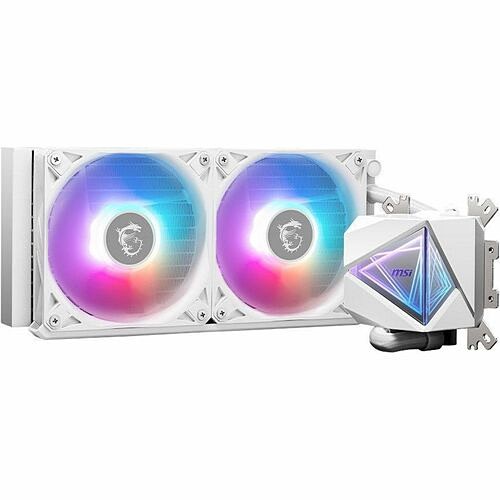 Msi CLI240WT Processor/Case Fans Msi Mag Coreliquid I240 Cooling Fan/radiator/water Block/pump - 4.70" Maximum Fan Diameter - 2 X Fan 824142372234