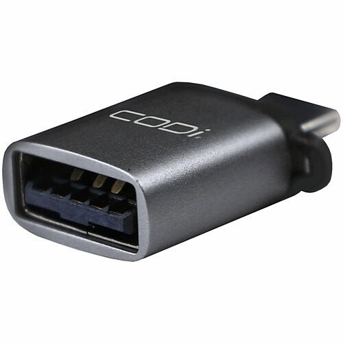 Codi ADP-CA10 Connector Adapters Codi Usb-c To Usb-a Adapter W/ 10gbps Data Transfer Speed - 1 X Usb Type A - Female - 1 X Usb Type C Adpca10 633886016737