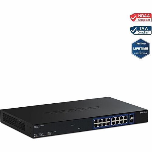Trendnet TEG-3182WS Switches & Bridges Trendnet 18-port Multi-gig Web Smart Switch, Teg-3182ws, 16 X 2.5gb Ports, 2 X 10gb Sfp+ Ports, Ndaa Teg3182ws 710931141207