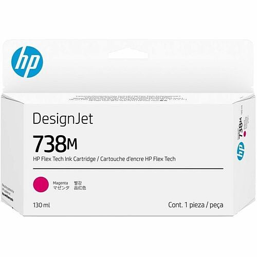 Hp A24VNA Toners & Ink Cartridges Hp 738m Original Inkjet Ink Cartridge - Magenta - 1 Pack - 130 Ml (a24vna) 198122921034
