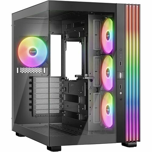 Be Quiet! BGW67 Computer Cases Be Quiet! Light Base 600 Lx Black - Midi Tower - Black - Steel, Glass, Acrylonitrile Butadiene Styre 